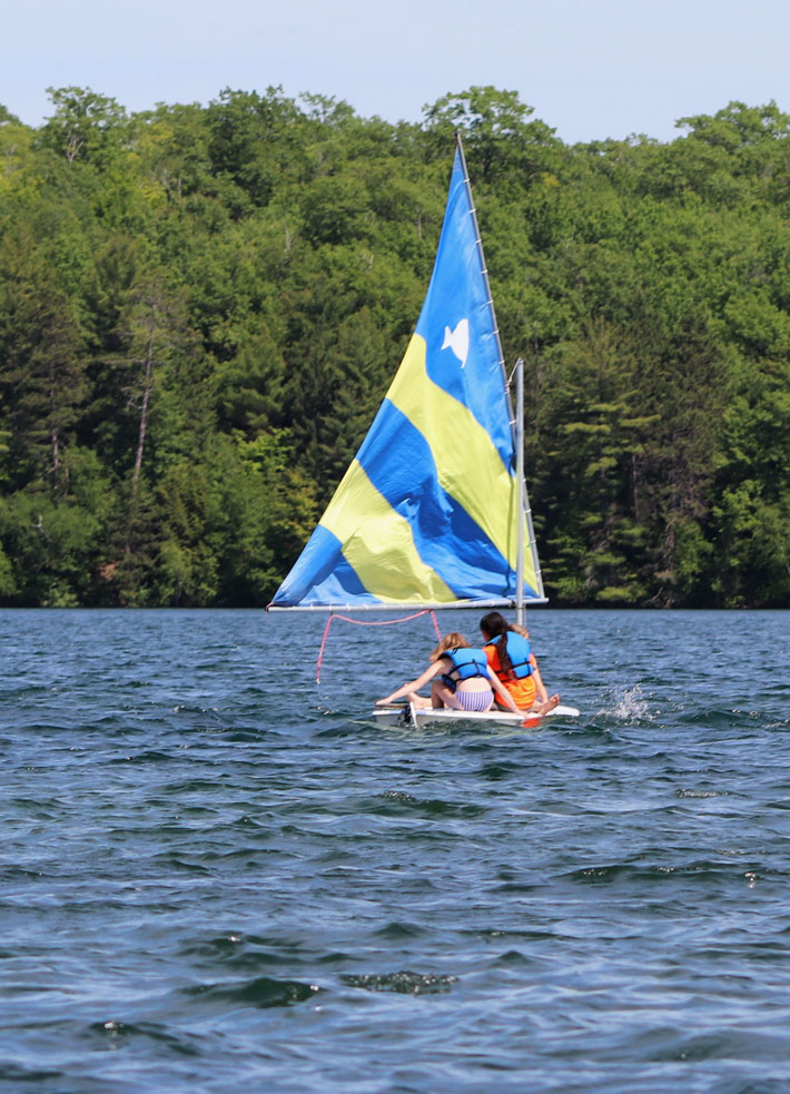 Perfect day for sailing on Clear Lake, Woodruff.
