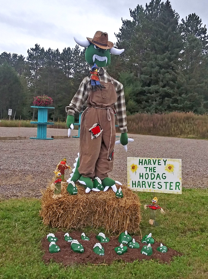 Second place, Harvey the Hodag Harvester, created by Dawn Roeser.