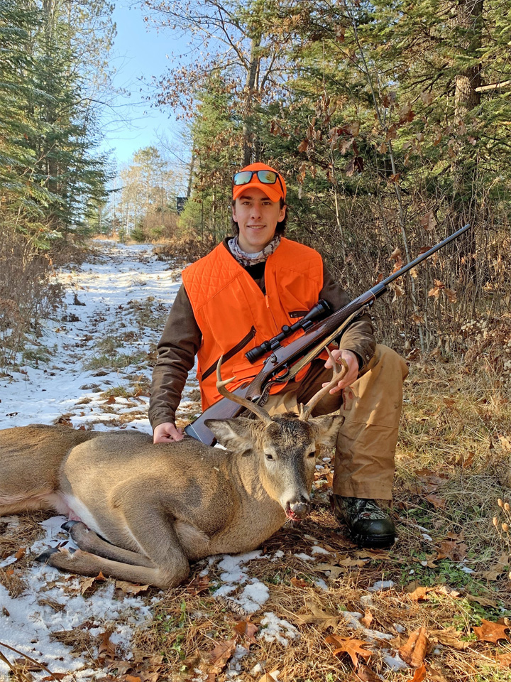 Hunting in Hazelhurst, Colin harvested this buck on opening day.