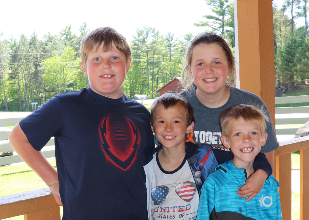 All smiles from these kids after go-karting at Holiday Acres in Minocqua.