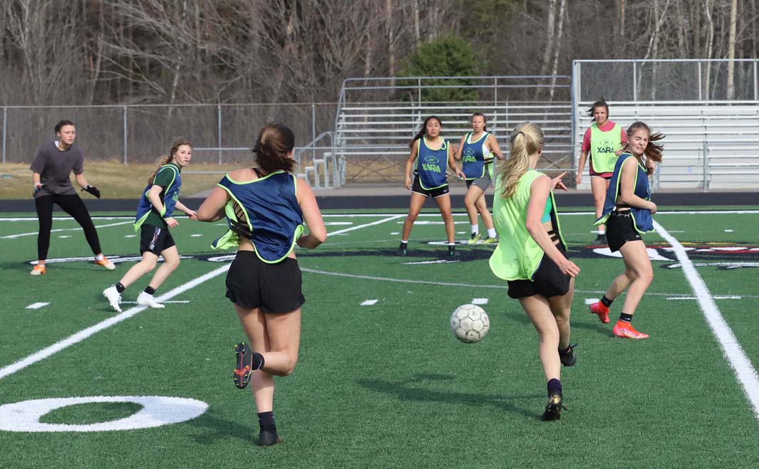 Girls soccer continued workouts and scrimmages.
