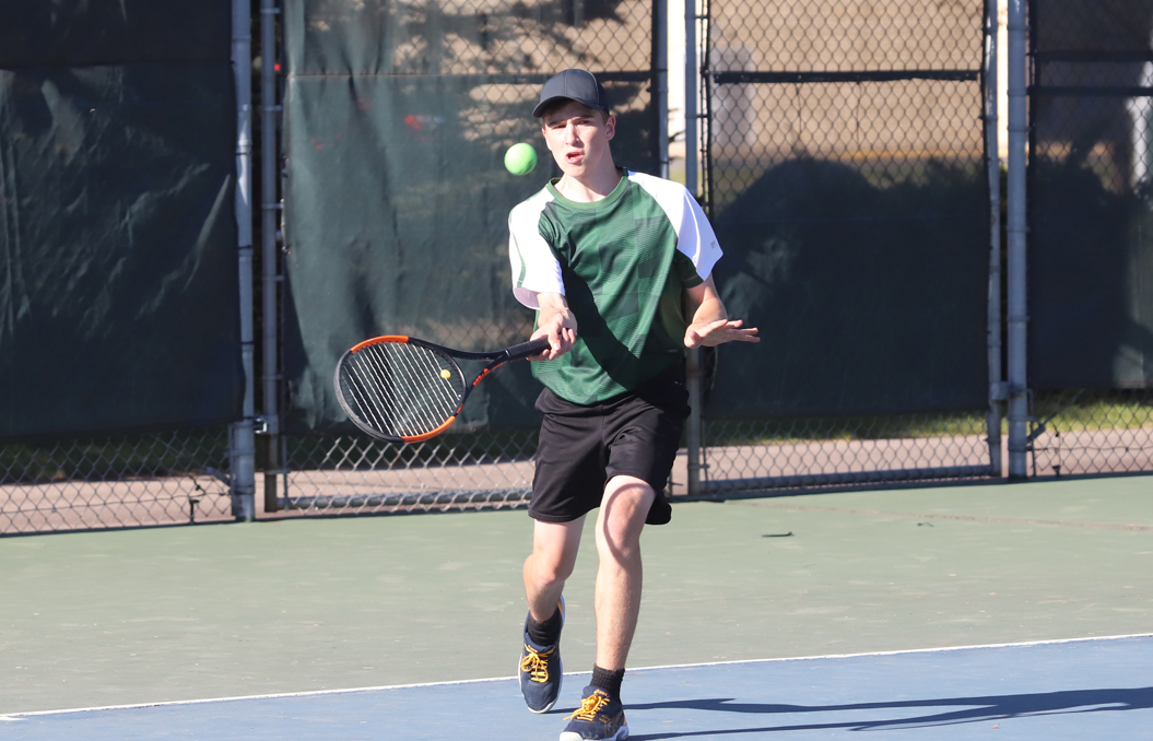 At No. 1 singles, Jacob Weddle took his Medford opponent in two sets.