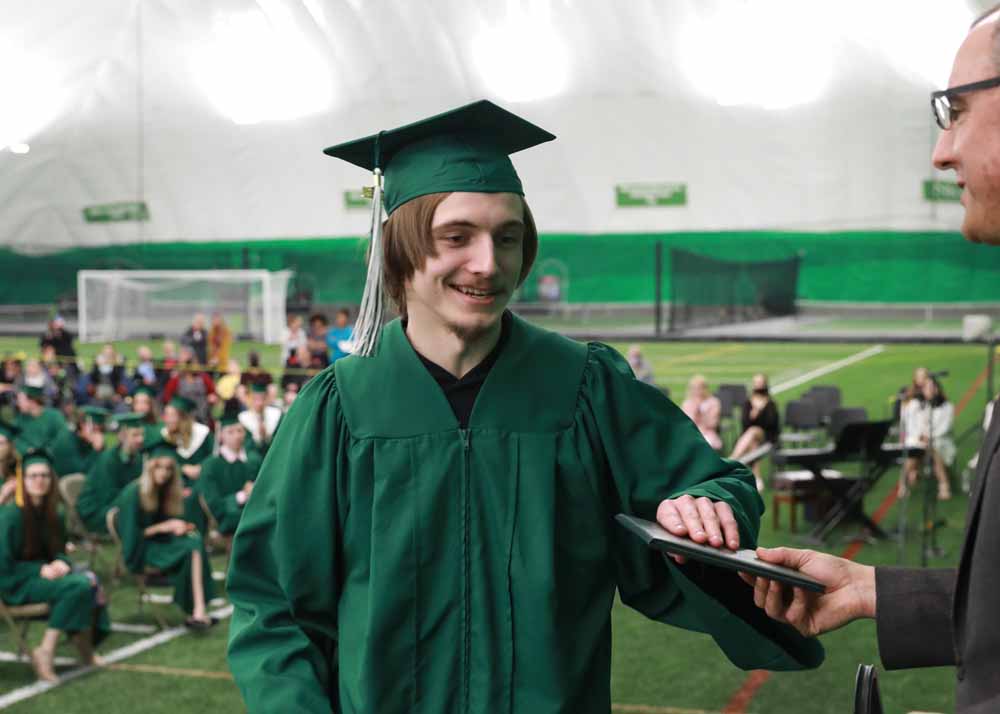 The last diploma went to Andrew Wulf.