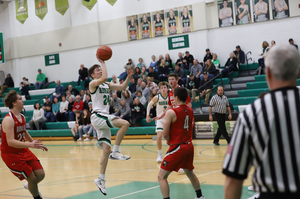 Ryan Jamison scored two points on this floater in the lane.