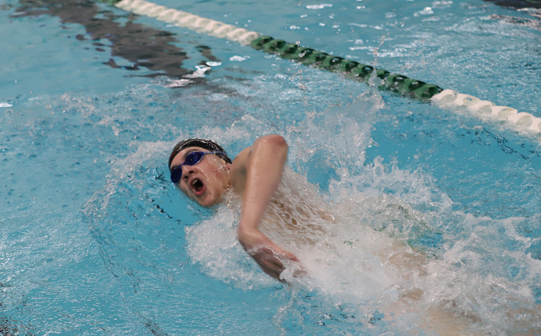Samson Shinners won the 500 yard freestyle with a time of 5:10.96.