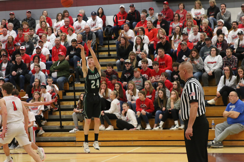 Ryan Jamison hits his only made shot of the game, a 3-pointer from the corner.