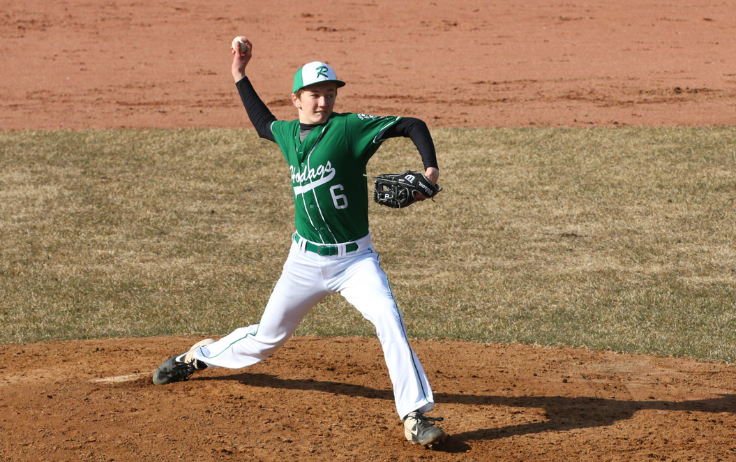 Senior Ryan Jamison started on the mound for the Hodags.